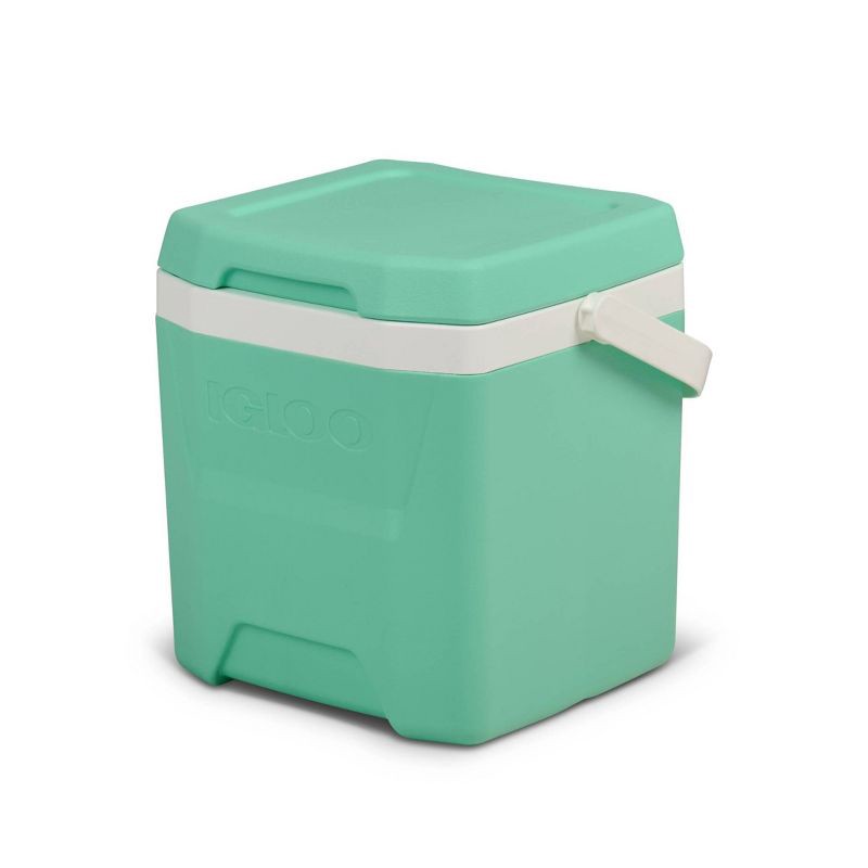 slide 3 of 11, Igloo 18 Cans/12qt Hard-Sided Coolers - Mint: Odor & Stain Resistant, Easy One-Hand Opening, 18 cans, 12 qt