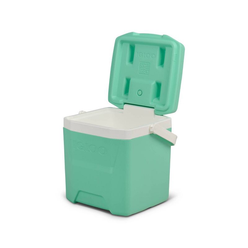 slide 8 of 11, Igloo 18 Cans/12qt Hard-Sided Coolers - Mint: Odor & Stain Resistant, Easy One-Hand Opening, 18 cans, 12 qt