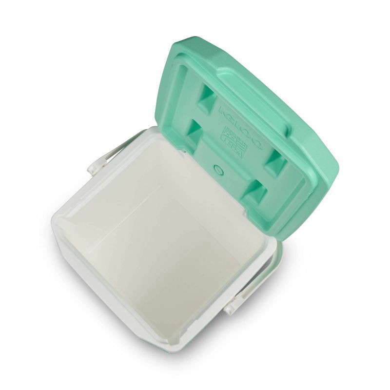 slide 9 of 11, Igloo 18 Cans/12qt Hard-Sided Coolers - Mint: Odor & Stain Resistant, Easy One-Hand Opening, 18 cans, 12 qt