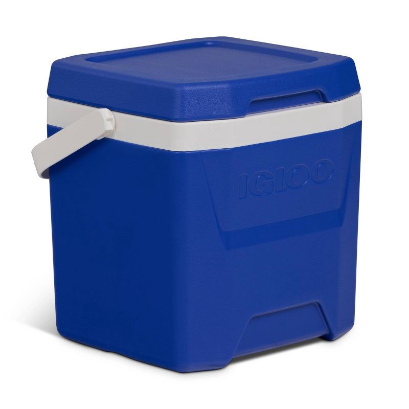 slide 7 of 11, Igloo 18 Cans/12qt Hard-Sided Coolers - Majestic Blue: Polyethylene, Odor & Stain Resistant, 18 cans, 12 qt