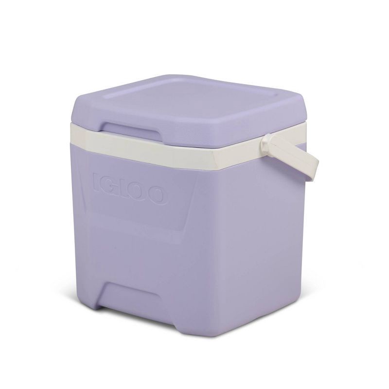 slide 3 of 11, Igloo 18 Cans/12qt Hard-Sided Coolers - Lilac Breeze: Odor & Stain-Resistant Polyethylene, 18 cans, 12 qt