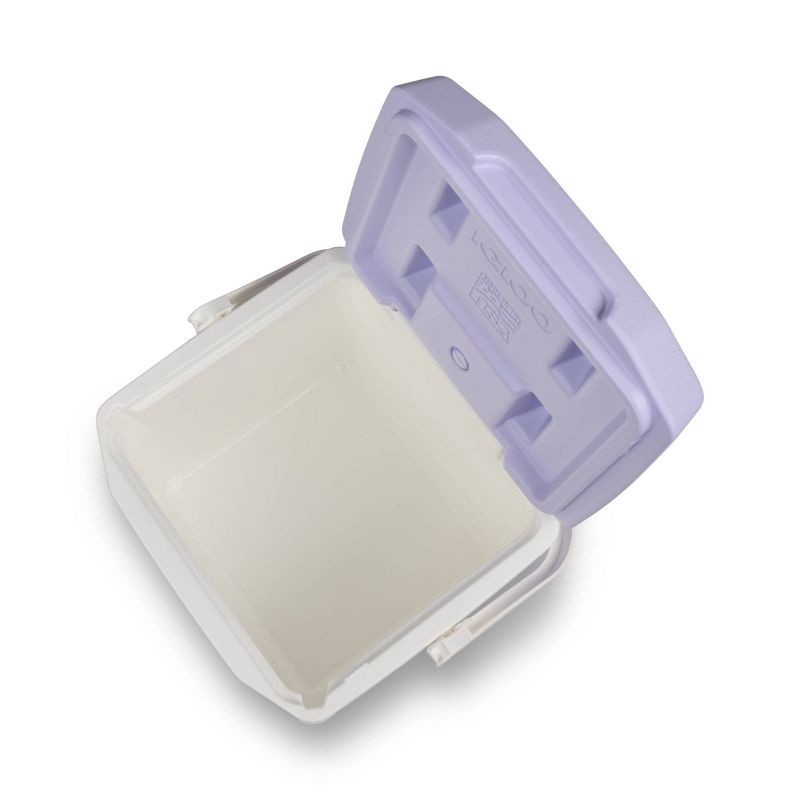 slide 9 of 11, Igloo 18 Cans/12qt Hard-Sided Coolers - Lilac Breeze: Odor & Stain-Resistant Polyethylene, 18 cans, 12 qt