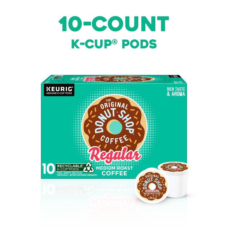 slide 2 of 17, The Original Donut Shop Regular Medium Roast Keurig K-Cup Coffee Pods - 10ct, 10 ct
