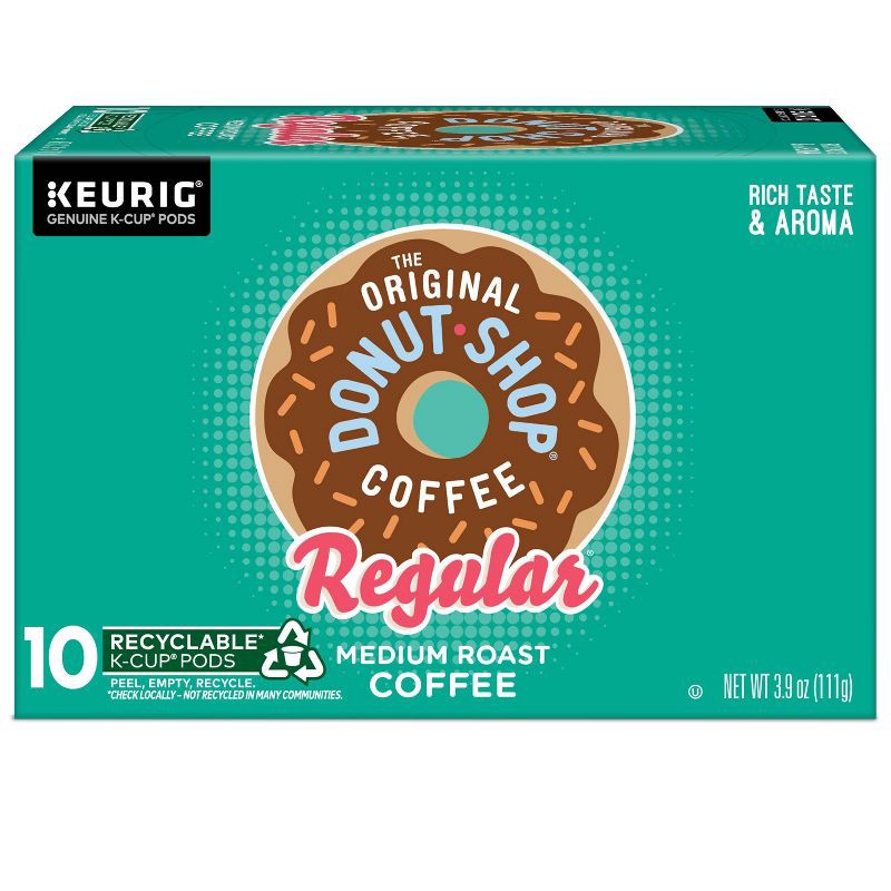 slide 13 of 17, The Original Donut Shop Regular Medium Roast Keurig K-Cup Coffee Pods - 10ct, 10 ct