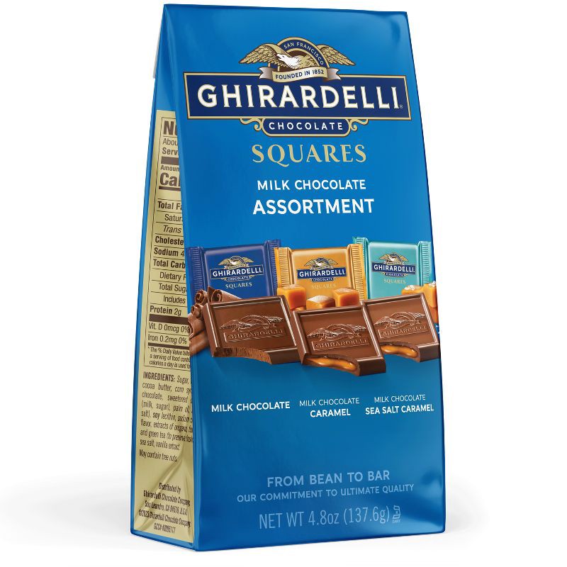 slide 2 of 7, Ghirardelli Milk Chocolate Candy SQUARES Assortment - 4.8oz, 4.8 oz