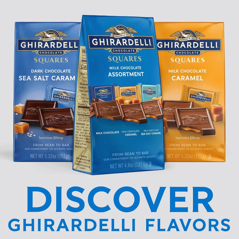 slide 3 of 7, Ghirardelli Milk Chocolate Candy SQUARES Assortment - 4.8oz, 4.8 oz