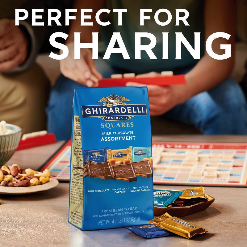 slide 5 of 7, Ghirardelli Milk Chocolate Candy SQUARES Assortment - 4.8oz, 4.8 oz