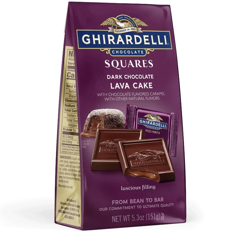 slide 2 of 6, Ghirardelli Dark Chocolate Candy SQUARES with Lava Cake Filling - 5.3oz, 5.3 oz