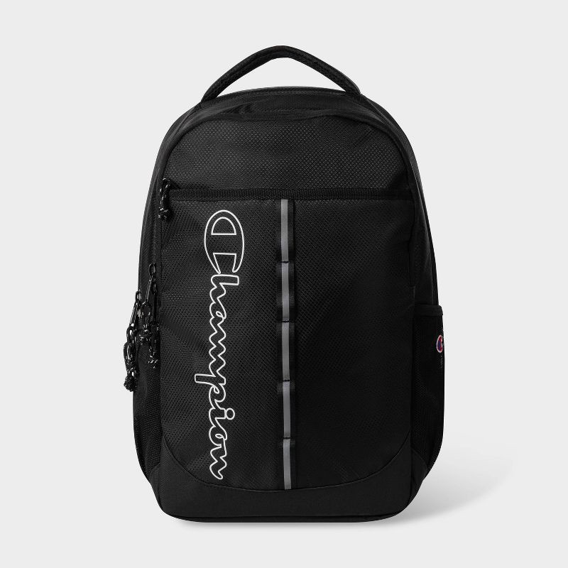 slide 1 of 5, Champion Center Backpack - Black, 1 ct