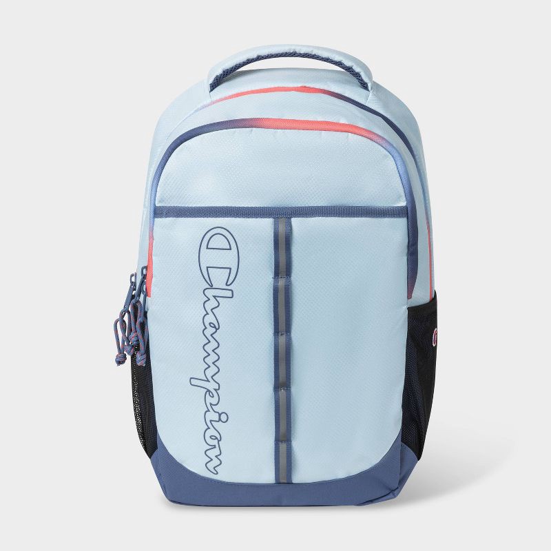 slide 1 of 5, Champion Center Backpack - Light Blue, 1 ct