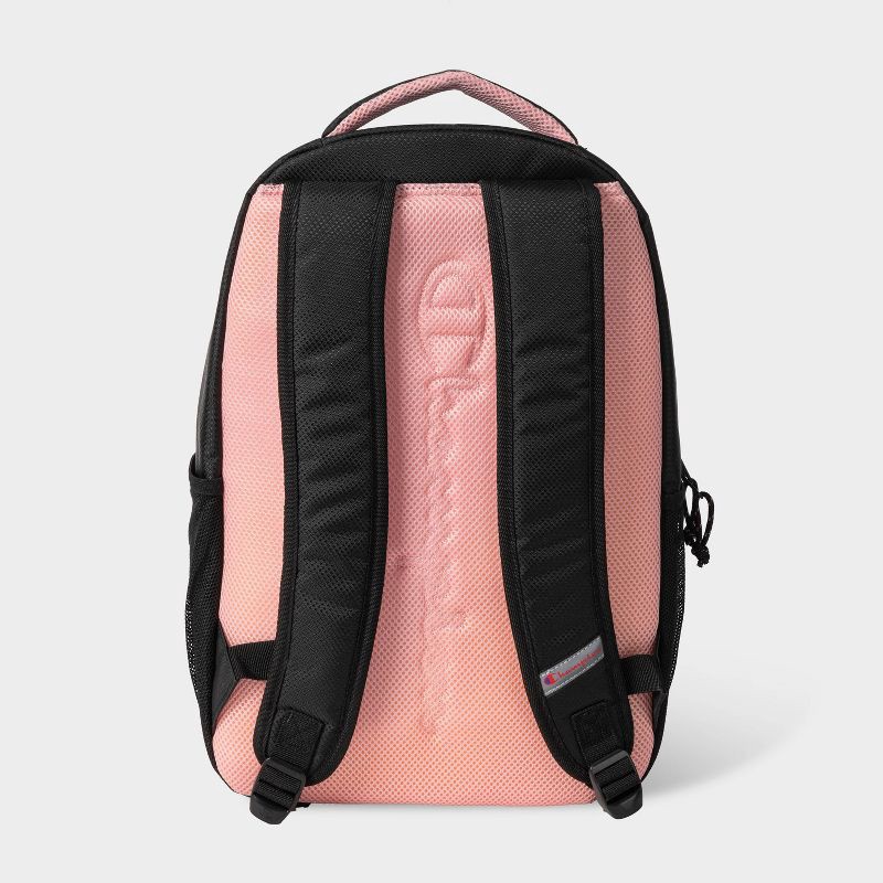 slide 3 of 5, Champion Center Backpack - Black/Pink, 1 ct