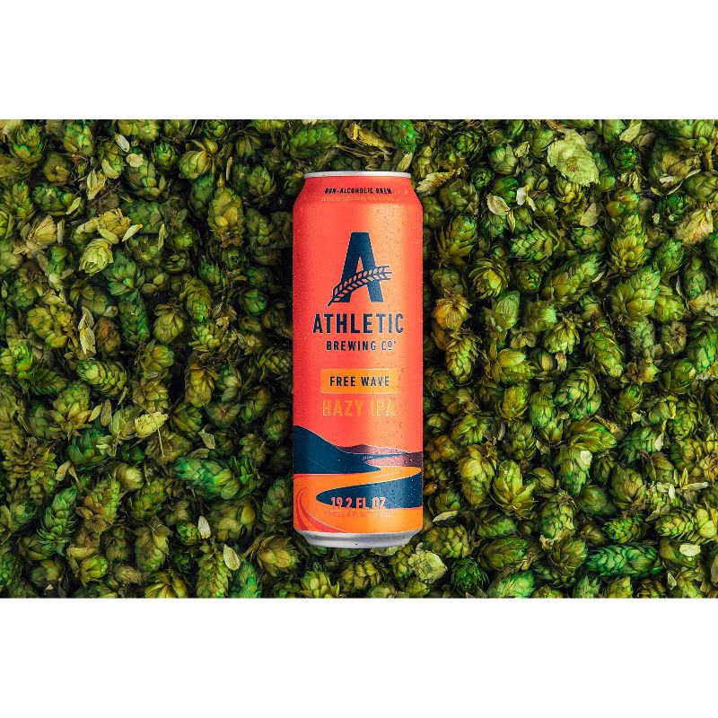slide 2 of 5, Athletic Brewing Co Athletic Brewing Free Wave Hazy Non-Alcoholic Beer - 19.2 fl oz Can, 19.2 fl oz