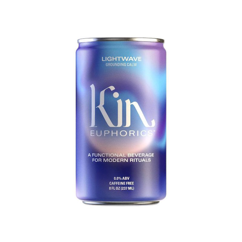 slide 2 of 4, Kin Euphorics Lightwave Non-Alcoholic - 4pk/8 fl oz, 4 ct, 8 fl oz