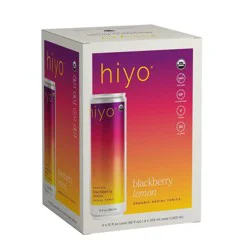 Hiyo NA Hiyo Non-Alcoholic Blackberry Lemon Organic Social Tonic - 4pk/12 fl oz Cans