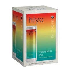 Hiyo Non-Alcoholic Watermelon Lime Organic Social Tonic - 4pk/12 fl oz Cans