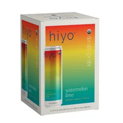 Hiyo NA Hiyo Non-Alcoholic Watermelon Lime Organic Social Tonic - 4pk/12 fl oz Cans