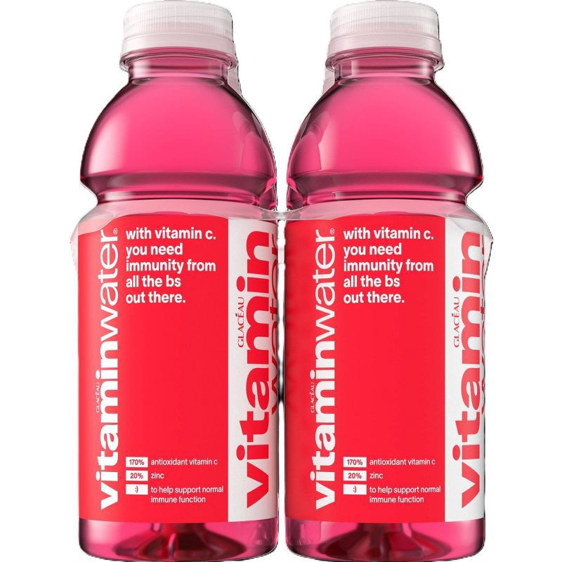 slide 3 of 4, Vitamin Water Zero Sugar Dragon Fruit Power C Flavored Water - 6pk/16.9 fl oz Bottles, 6 ct; 16.9 fl oz