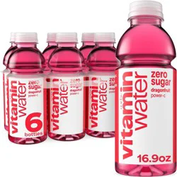 Vitamin Water Zero Sugar Dragon Fruit Power C Flavored Water - 6pk/16.9 fl oz Bottles