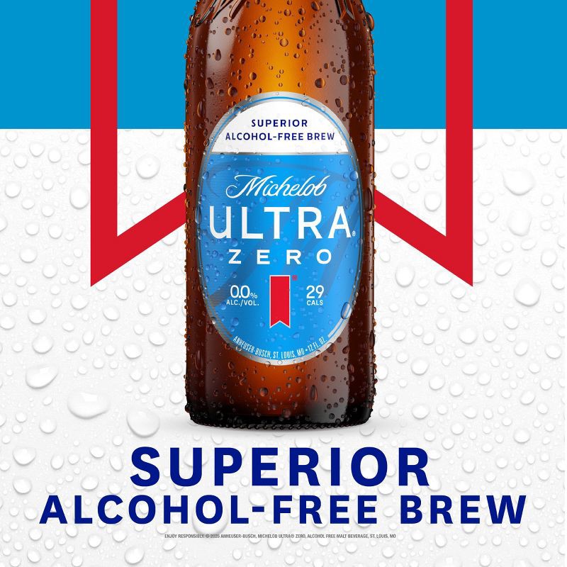 slide 5 of 11, Michelob ULTRA Zero Non-Alcoholic Beer - 6pk/12 fl oz Bottles, 6 ct; 12 fl oz