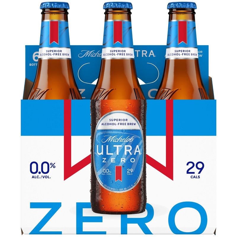 slide 6 of 11, Michelob ULTRA Zero Non-Alcoholic Beer - 6pk/12 fl oz Bottles, 6 ct; 12 fl oz