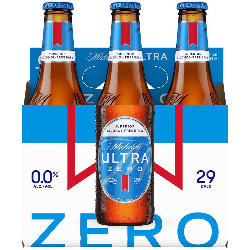 slide 9 of 11, Michelob ULTRA Zero Non-Alcoholic Beer - 6pk/12 fl oz Bottles, 6 ct; 12 fl oz