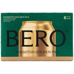 BERO Brewing Kingston Golden Pils Non-Alcoholic Beer - 6pk/12 fl oz Cans