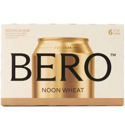 BERO Brewing Noon Wheat Non-Alcoholic Beer - 6pk/12 fl oz Cans