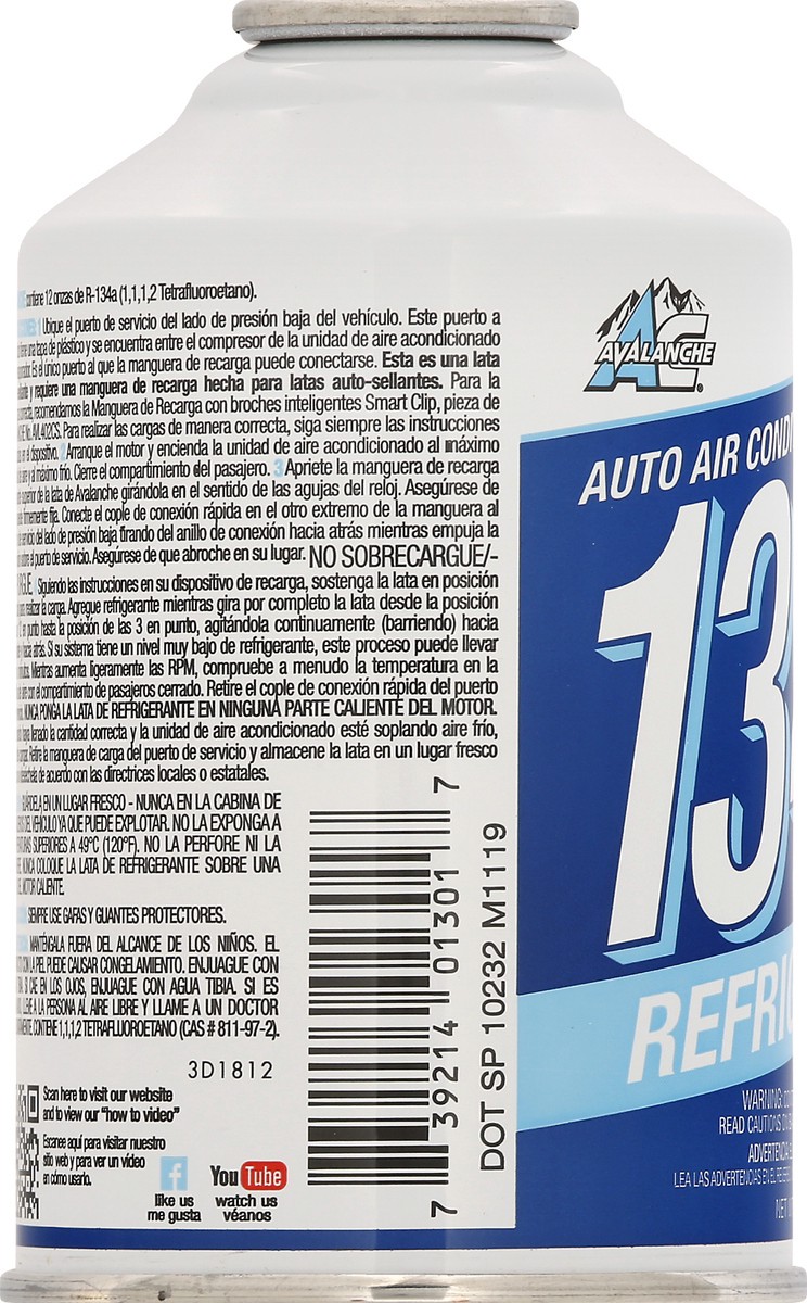slide 7 of 9, Avalanche 134a Refrigerant 12 oz, 12 oz