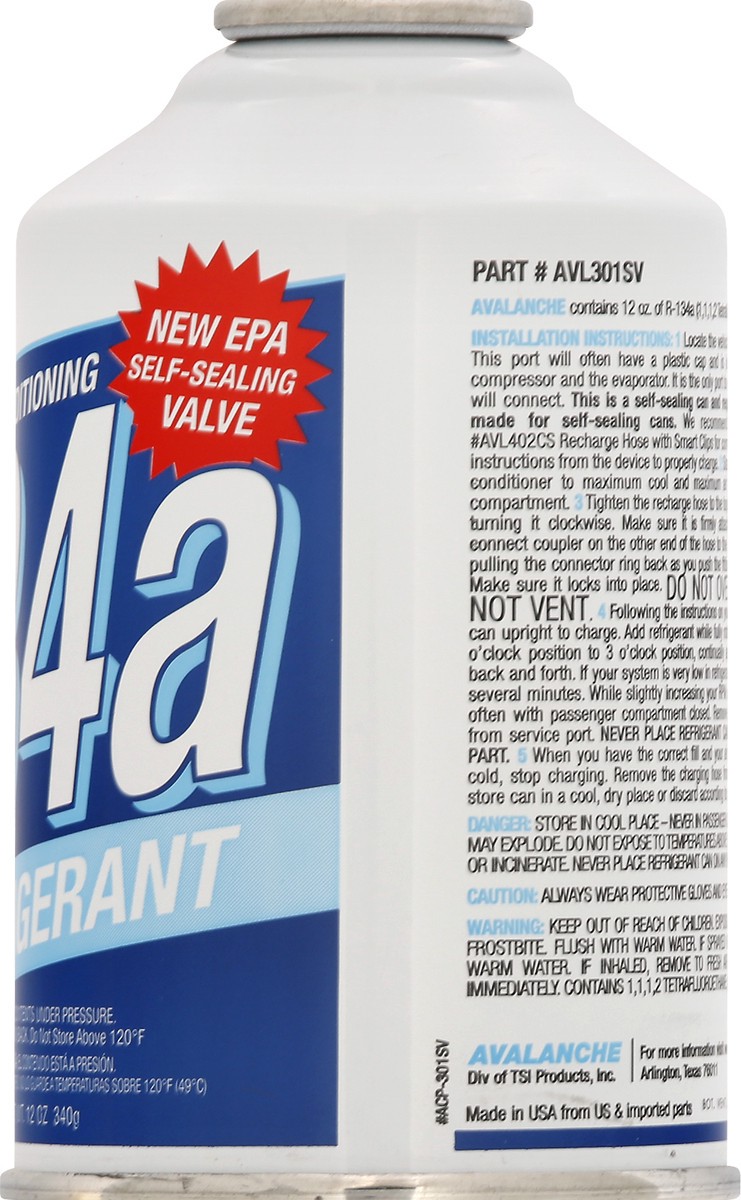 slide 8 of 9, Avalanche 134a Refrigerant 12 oz, 12 oz
