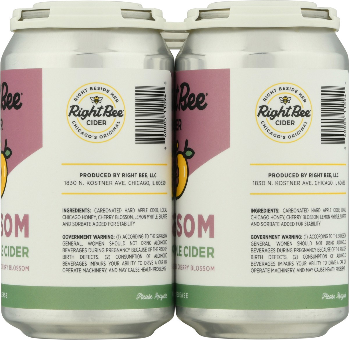 slide 11 of 11, Right Bee Hard Apple Cider Blossom Hard Apple Cider 6-12 oz Cans, 6 ct