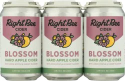 Right Bee Hard Apple Cider Blossom Hard Apple Cider 6-12 oz Cans