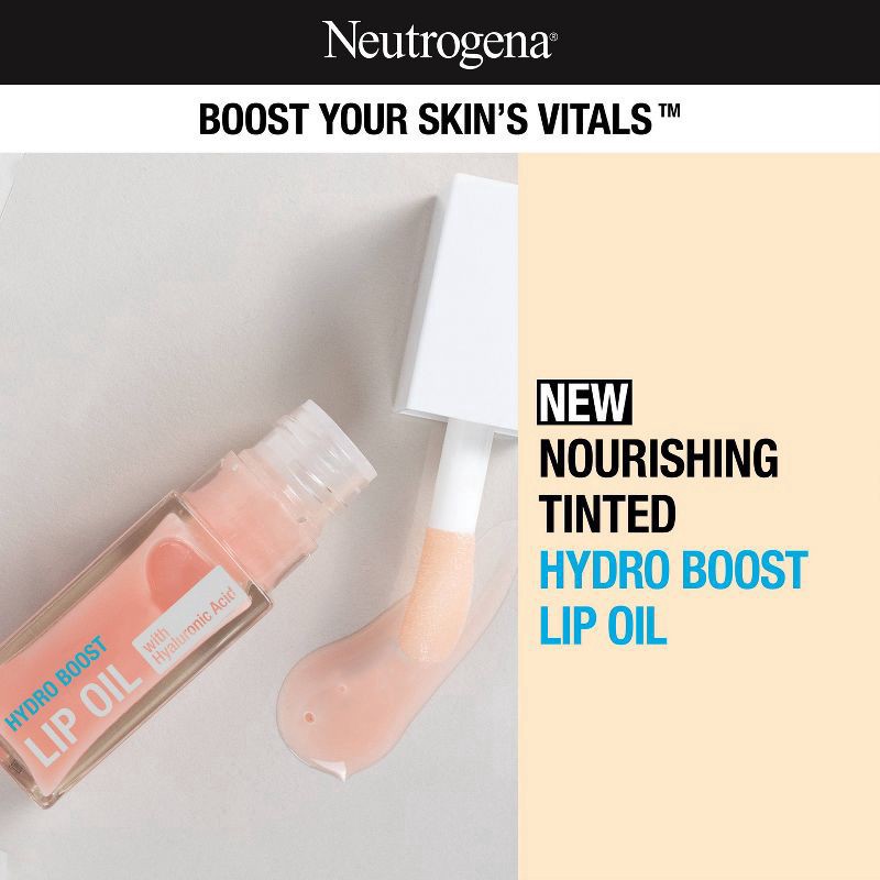 slide 6 of 8, Neutrogena Hydro Boost Lip Oil, Light Pink, .2 Fl. Oz, 0.2 oz