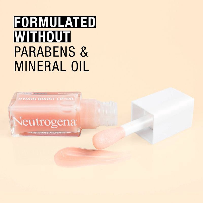 slide 4 of 8, Neutrogena Hydro Boost Lip Oil, Light Pink, .2 Fl. Oz, 0.2 oz