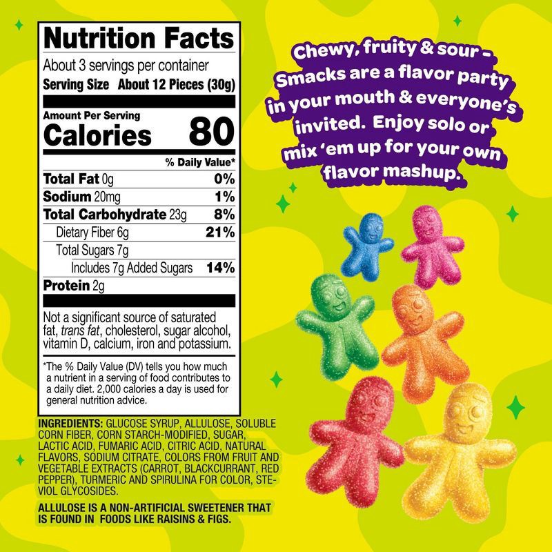 slide 4 of 5, JOYRIDE Candy Sour Gummy Snacks - 3.5oz, 3.5 oz