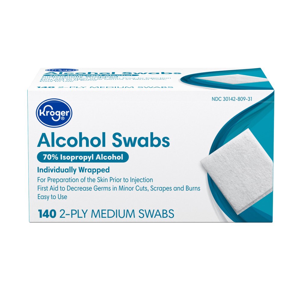 slide 3 of 3, Kroger Medium Alcohol Swabs, 140 ct