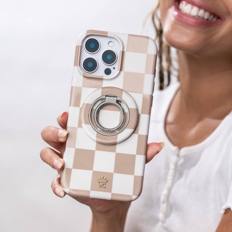 slide 6 of 6, VELVET CAVIAR MagSafe Grip Ring - Nude Vibe Checker, 1 ct