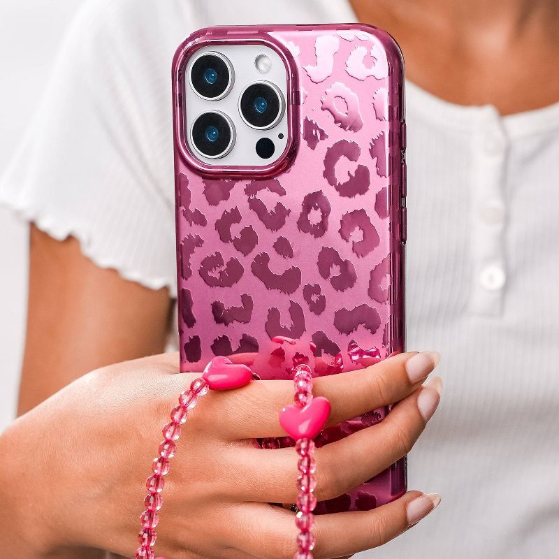 slide 4 of 4, VELVET CAVIAR Phone Charm - Hot Pink Heart: Cell Phone Wristlet Accessory, 1 ct