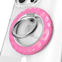 VELVET CAVIAR MagSafe Grip Ring - Hot Pink Leopard