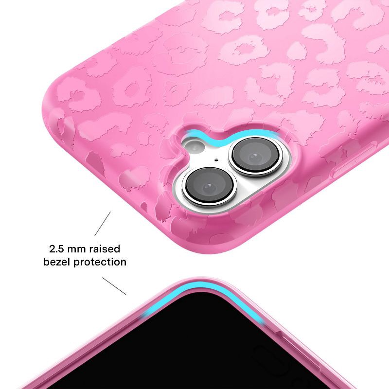 slide 2 of 6, VELVET CAVIAR iPhone 16 MagSafe Case - Hot Pink Leopard: Bump-Resistant Plastic Cover, 1 ct