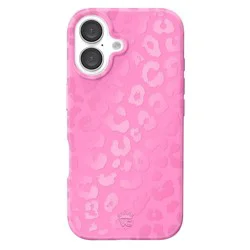 VELVET CAVIAR iPhone 16 MagSafe Case - Hot Pink Leopard: Bump-Resistant Plastic Cover