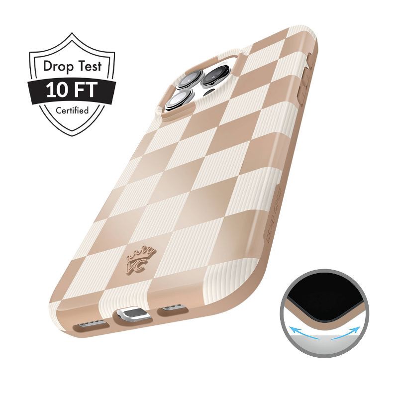 slide 4 of 7, VELVET CAVIAR iPhone 16 Pro Max MagSafe Case - Nude Vibe Checker: Bump-Resistant Pattern, 1 ct