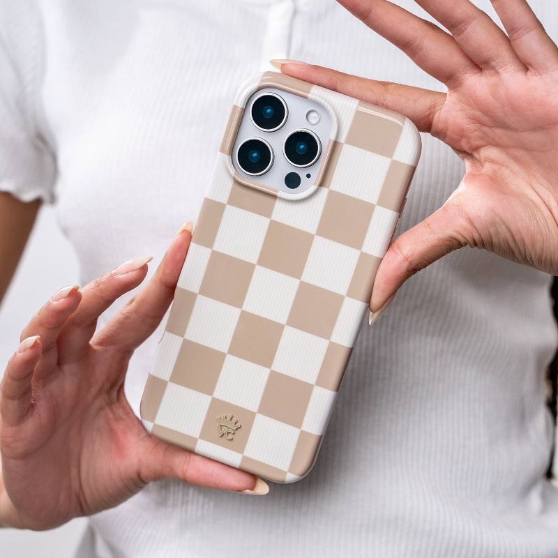 slide 7 of 7, VELVET CAVIAR iPhone 16 Pro Max MagSafe Case - Nude Vibe Checker: Bump-Resistant Pattern, 1 ct