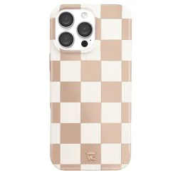 VELVET CAVIAR iPhone 16 Pro Max MagSafe Case - Nude Vibe Checker: Bump-Resistant Pattern