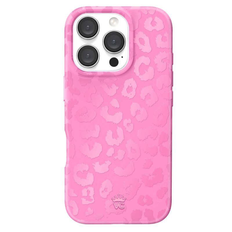 slide 1 of 7, VELVET CAVIAR iPhone 16 Pro MagSafe Case - Hot Pink Leopard: Bump-Resistant Cover, 1 ct
