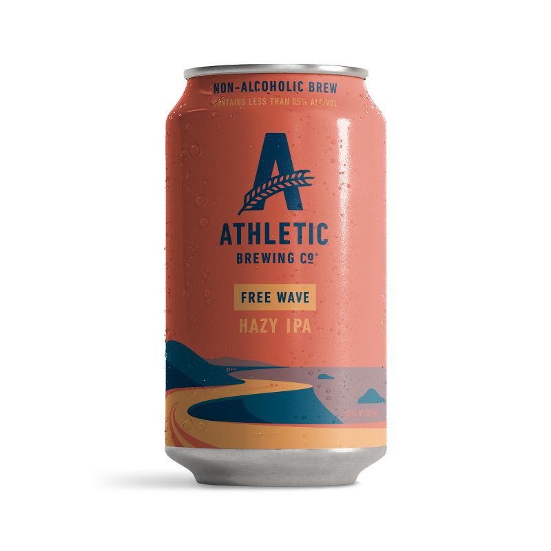slide 2 of 9, Athletic Brewing Co Athletic Brewing Free Wave Hazy Non-Alcoholic Beer - 12pk/12 fl oz Cans, 12 ct; 12 fl oz