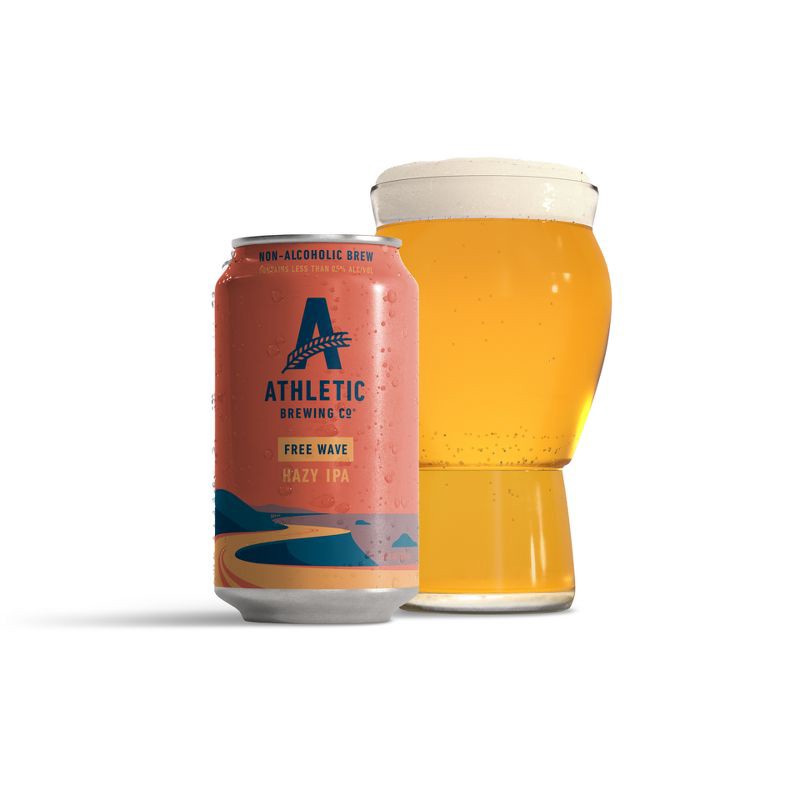 slide 4 of 9, Athletic Brewing Co Athletic Brewing Free Wave Hazy Non-Alcoholic Beer - 12pk/12 fl oz Cans, 12 ct; 12 fl oz