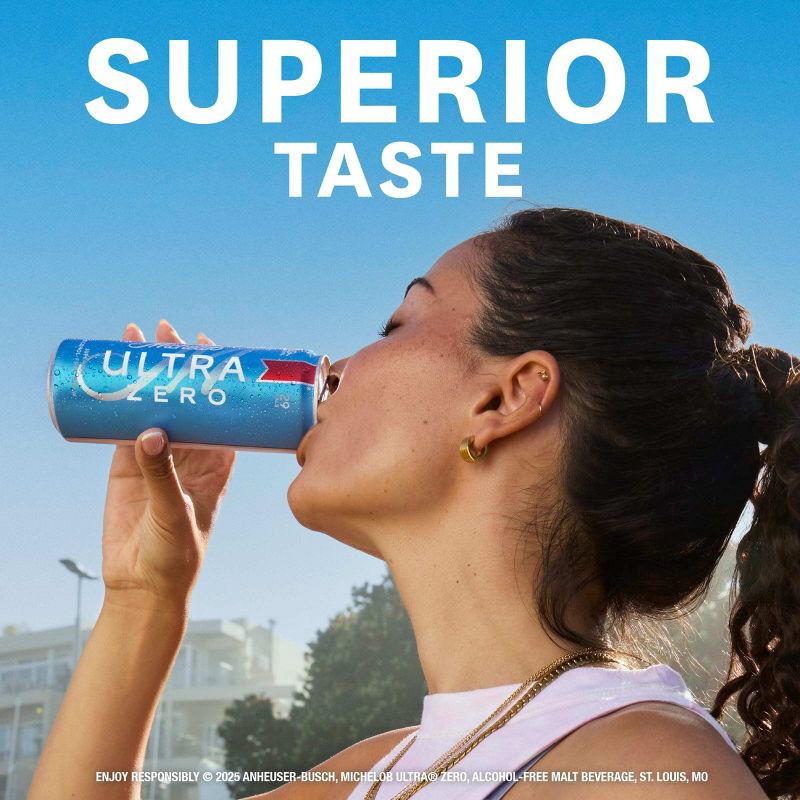 slide 5 of 9, Michelob ULTRA Zero Non-Alcoholic Beer - 12pk/12 fl oz Cans, 12 ct; 12 fl oz