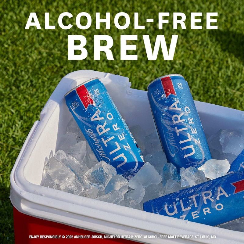 slide 6 of 9, Michelob ULTRA Zero Non-Alcoholic Beer - 12pk/12 fl oz Cans, 12 ct; 12 fl oz