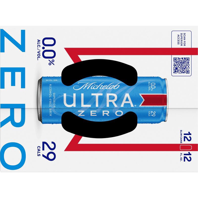 slide 8 of 9, Michelob ULTRA Zero Non-Alcoholic Beer - 12pk/12 fl oz Cans, 12 ct; 12 fl oz