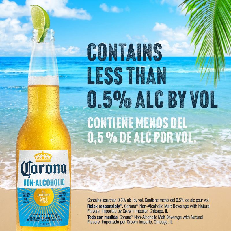 slide 5 of 9, Corona Non-Alcoholic Beer - 12pk/12 fl oz Cans, 12 ct; 12 fl oz